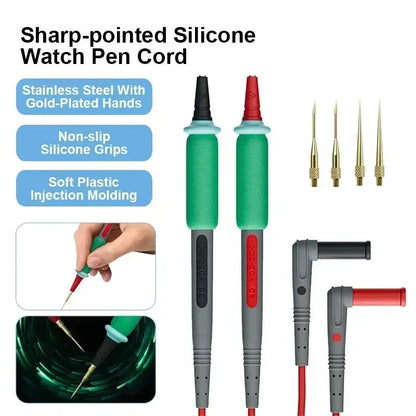 XZZ XINZHIZAO P2 Extra Sharp Multimeter Probe – 1000V 20A Super Conductive Replaceable Probe Tip Pen