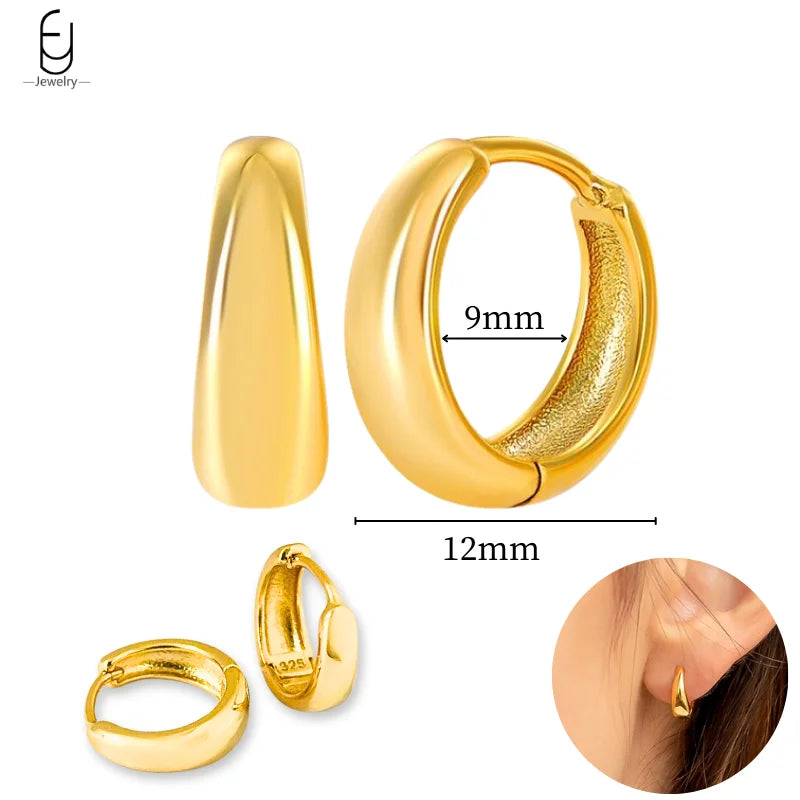 925 Sterling Silver Gold Tassel Earrings - Vintage Crystal Long Chain Hoop Jewelry for Women