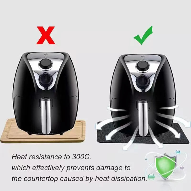 Heat-Resistant Counter Mat – Non-Slip Air Fryer & Coffee Maker Protector for Kitchen Appliances