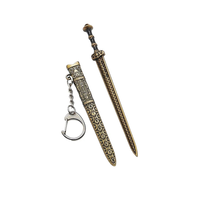 Mini Sword Pendant Keychain – Creative Weapon Toy Key Ring for Backpack & Gifts