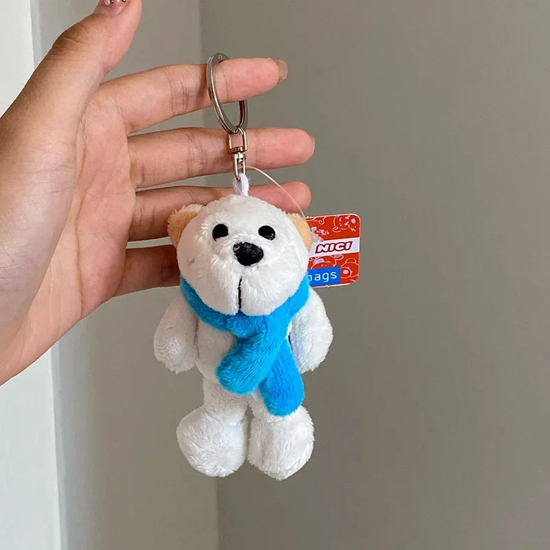 Cartoon Kawaii Animal Plush Keychain – Cute Small Animal Backpack Pendant, Creative Soft Toy Accessory