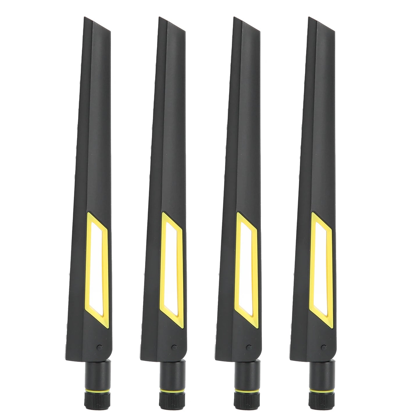 4-Piece Dual-Band Router Antenna Set – 10dB SMA Replacement for RT-AC68U, EX6200, AC15, AC88U, AC3200, AC66U, AX88U