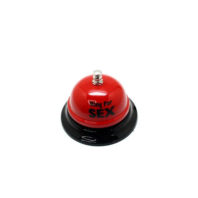 Creative Red Metal Sex Bell Ring – Fun Couple Flirting Novelty Toy & Gift