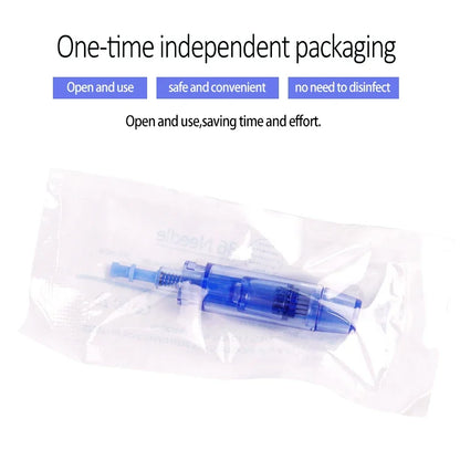 10PCS Dermapen Nano Needle Cartridges - Disposable Microneedling Replacement Tips for A1 Pen Devices