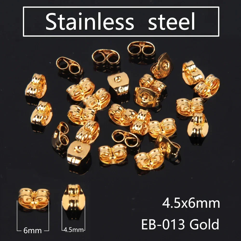 50–2000PCS Soft Silicone Earring Back Stoppers – Clear Rubber Stud Earring Safety Backs, DIY Jewelry Findings Accessories for Secure Fit