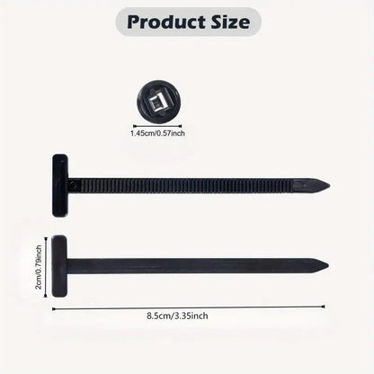 Cable Tie Buckle Clips - Core Nail Fastener Clips for Fender, Trunk & Panel Repair