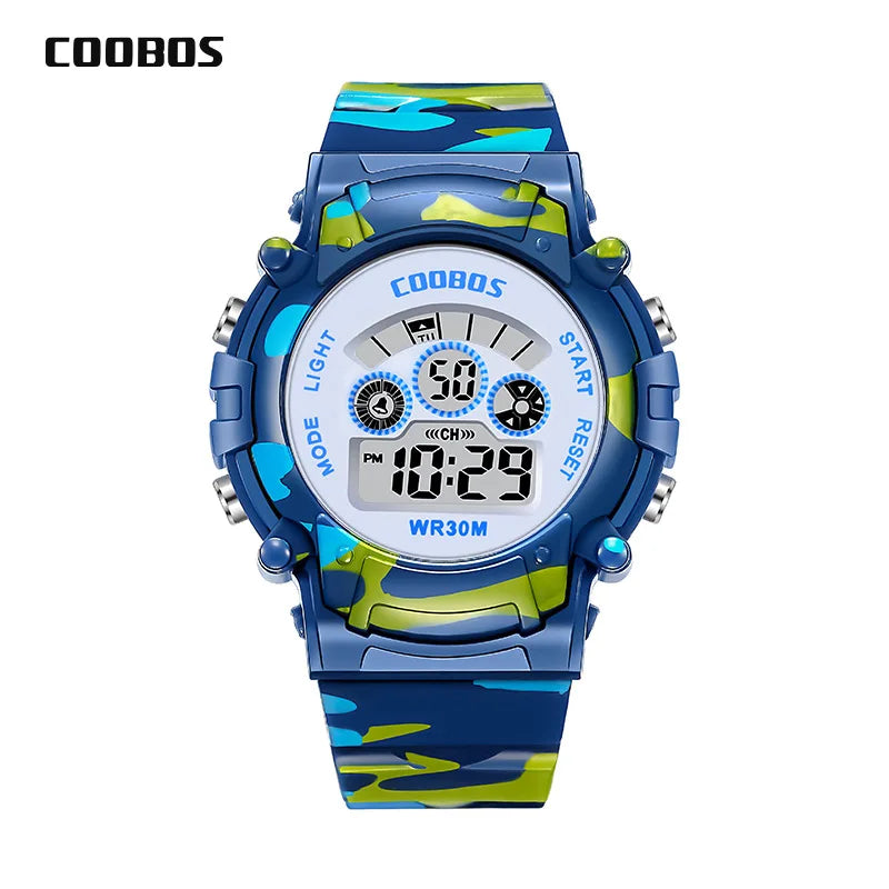 Kids Sport Digital Watch - Waterproof LED Electronic Watch with Luminous Display & Week Function