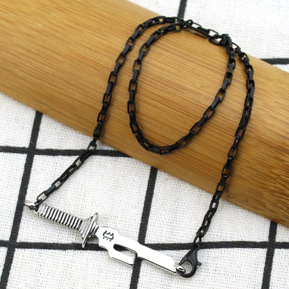 Jujutsu Kaisen Fushiguro Toji Sword Necklace - Spear of Tianri Knife Cosplay Pendant Choker Jewelry for Fans