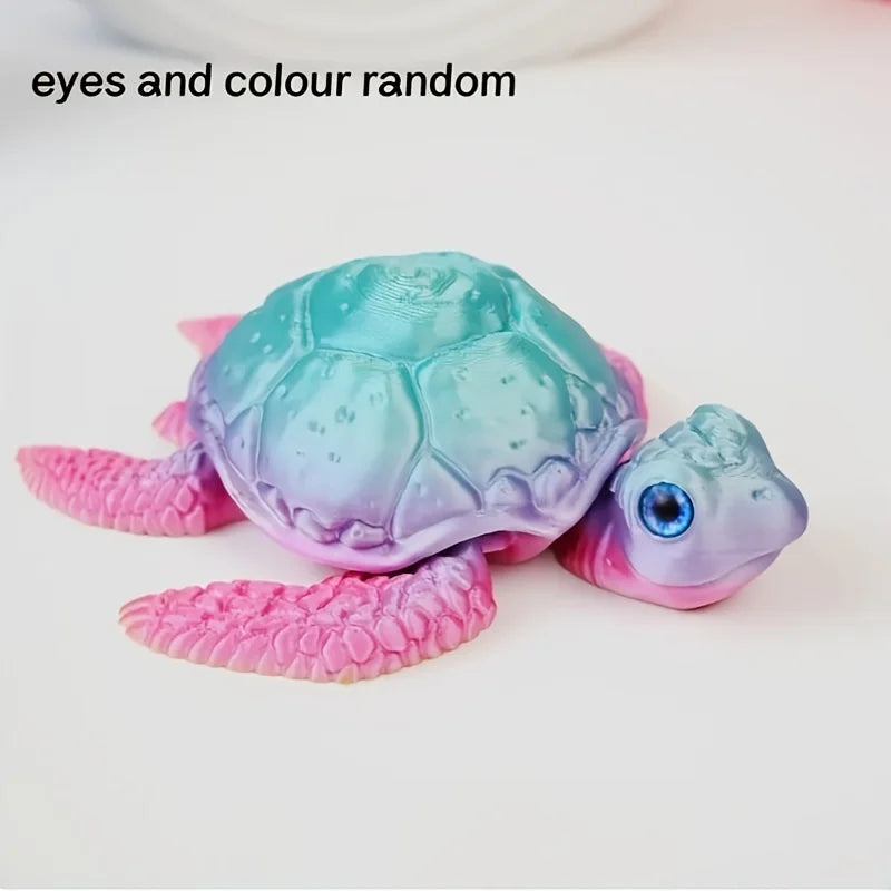3D Printed Turtle Ornament - Cute Home Decor Collectible for Halloween & Christmas