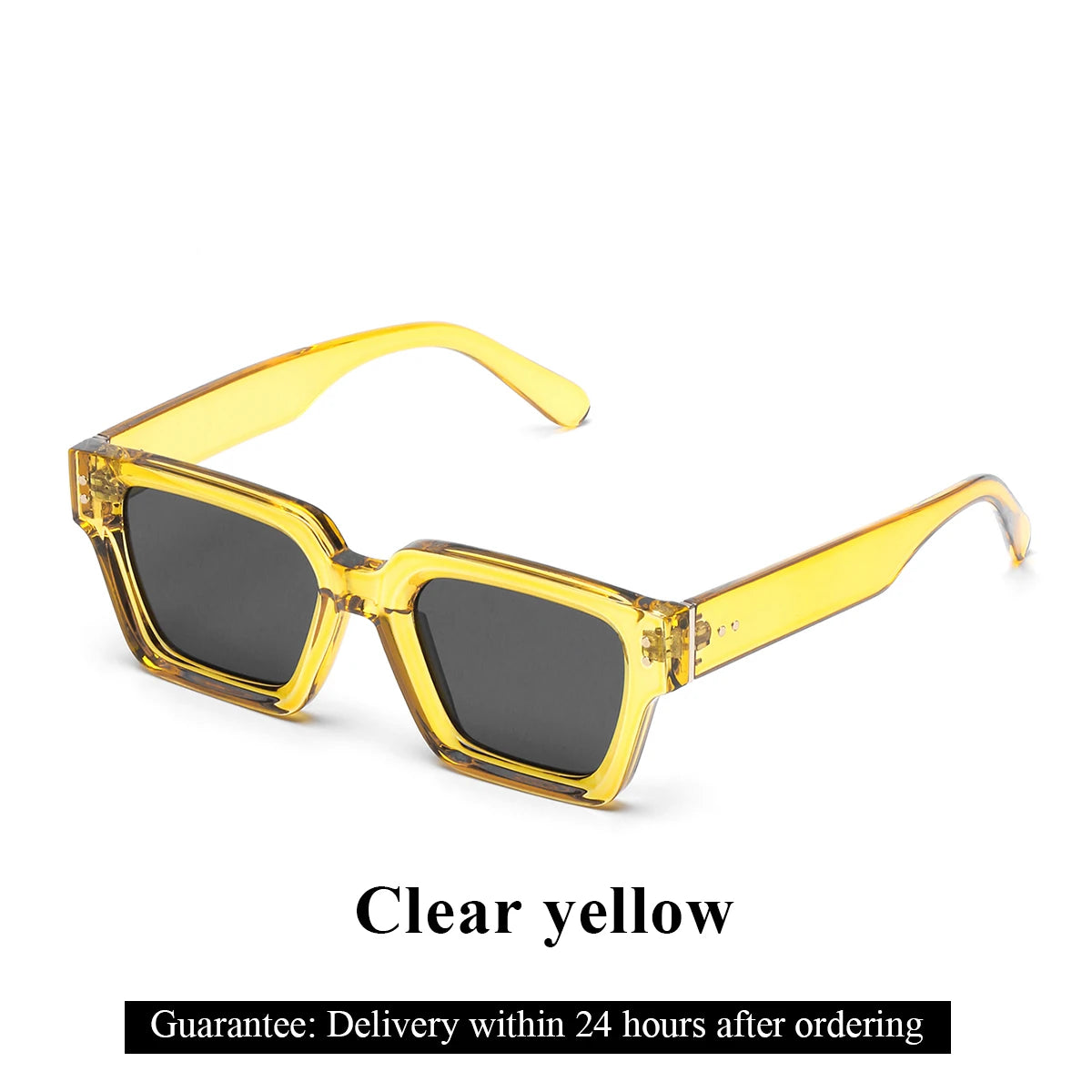 Ruiao 2024 Luxury Premium Designer Sunglasses – Black Square Shades for Men & Women