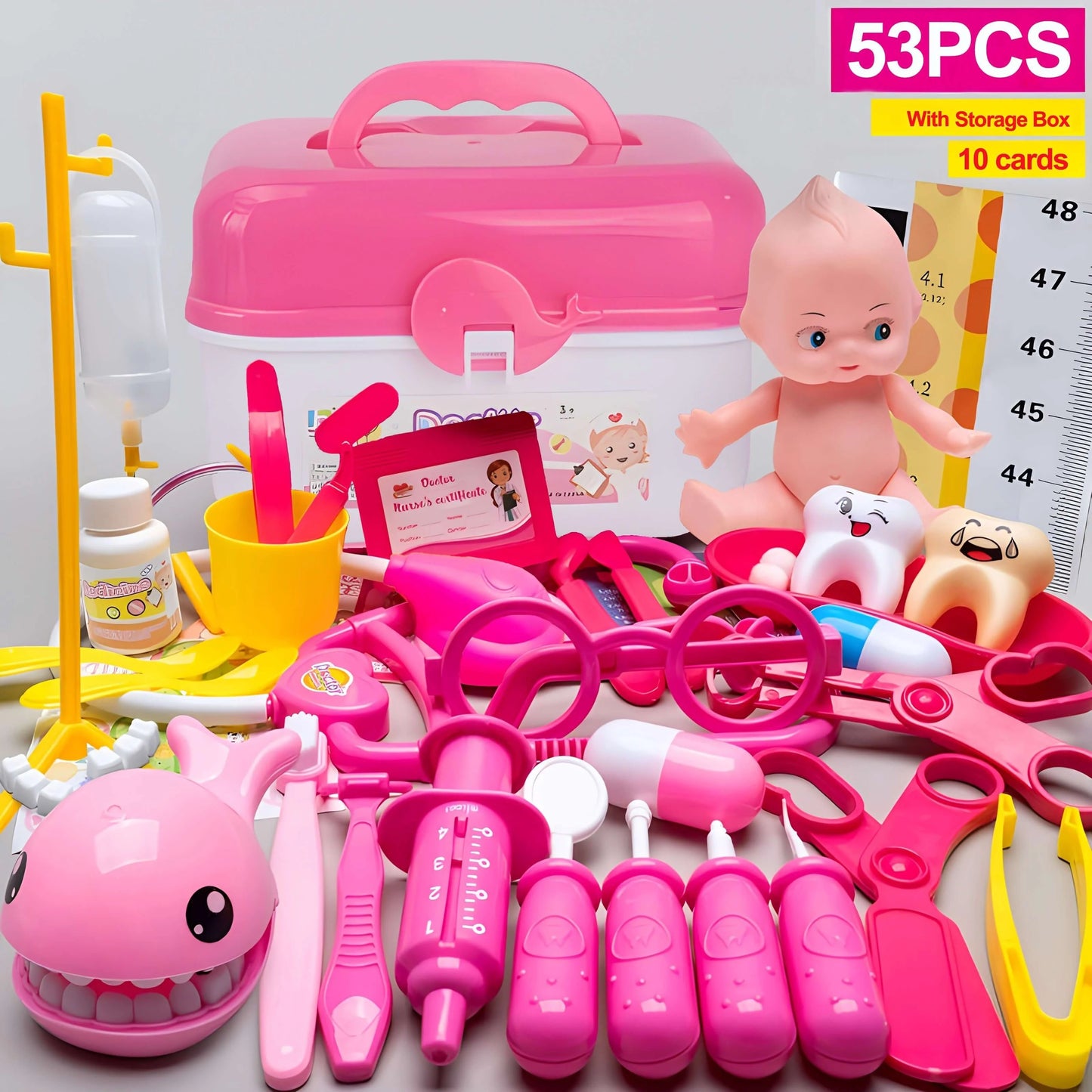 Doctor Kit for Kids – Educational Pretend Play Medical Set for Girls & Boys, Dentist Role Play Costume Toy