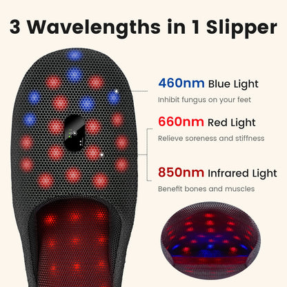 Rechargeable Red Light Therapy Device for Feet – 460nm, 660nm & 850nm Pulse Treatment for Inflammation & Itchiness at Home