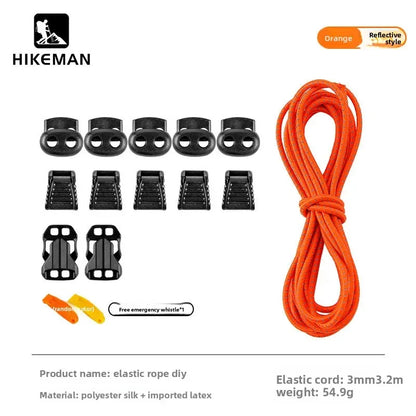HIKEMAN Adjustable Backpack Expansion Strap - Elastic Buckle Fastener for Outdoor Hiking, Camping & Gear Attachment