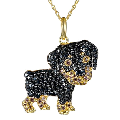 Schnauzer Dog Pendant Necklace – Cute & Elegant Puppy Jewelry for Women, Perfect Gift for Dog Lovers