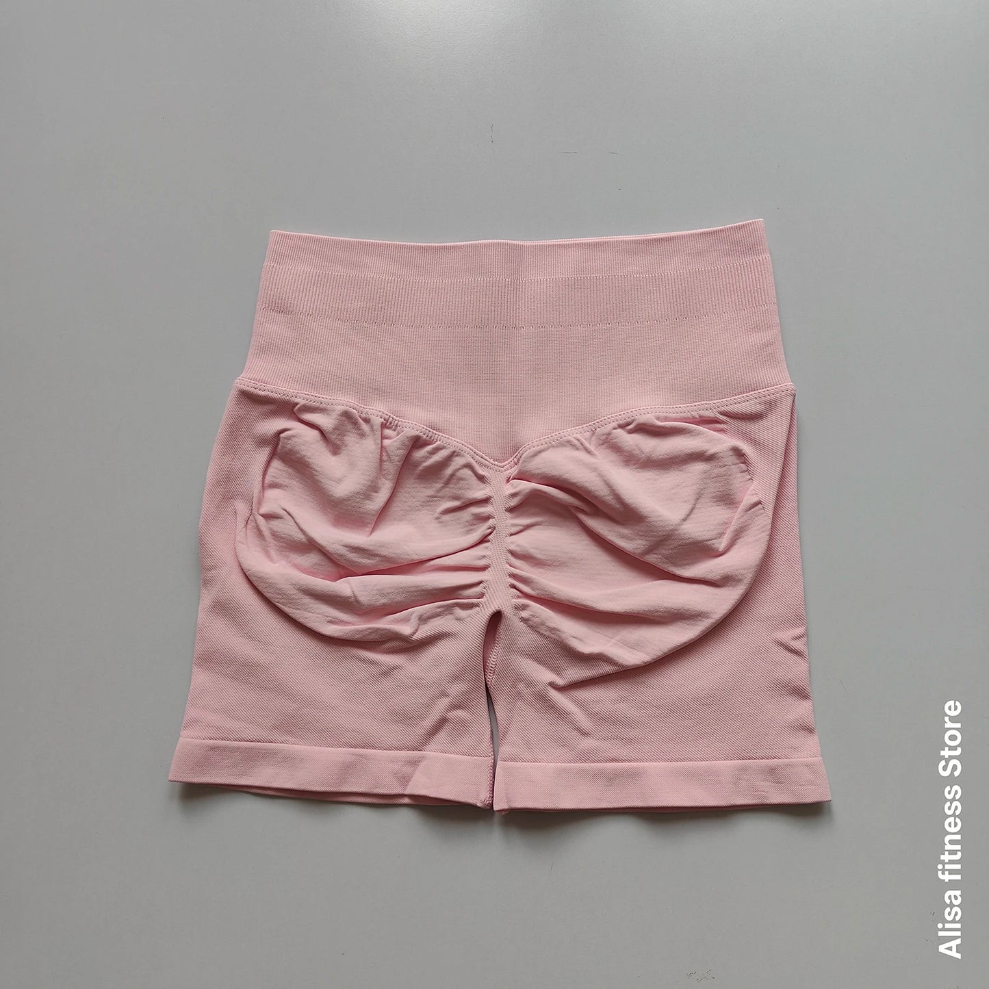 High Waisted Yoga Shorts - Seamless Tummy Control Fitness Shorts for Running, Workout & Activewear