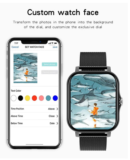 2024 New Bluetooth Smart Watch - 1.69" Full Touch Screen, Dial and Call, Fitness Tracker, IP67 Waterproof, for Men and Women