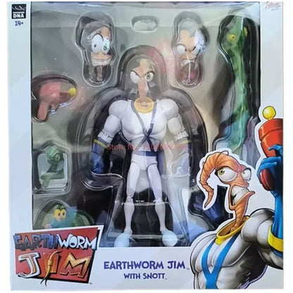 Genuine Earthworm Jim 2.0 PDNA 1/12 Scale Psy-Crow & Bob The Killer Action Figures – Collectible Worm Body Toys & Gifts