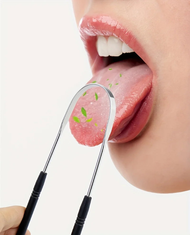 Stainless Steel Tongue Scraper – High-Quality Oral Tongue Cleaner Brush for Superior Oral Hygiene