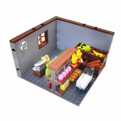 City House Building Blocks Set - DIY MOC Bricks with Bedroom & Living Room Furniture for Kids' Creative Play