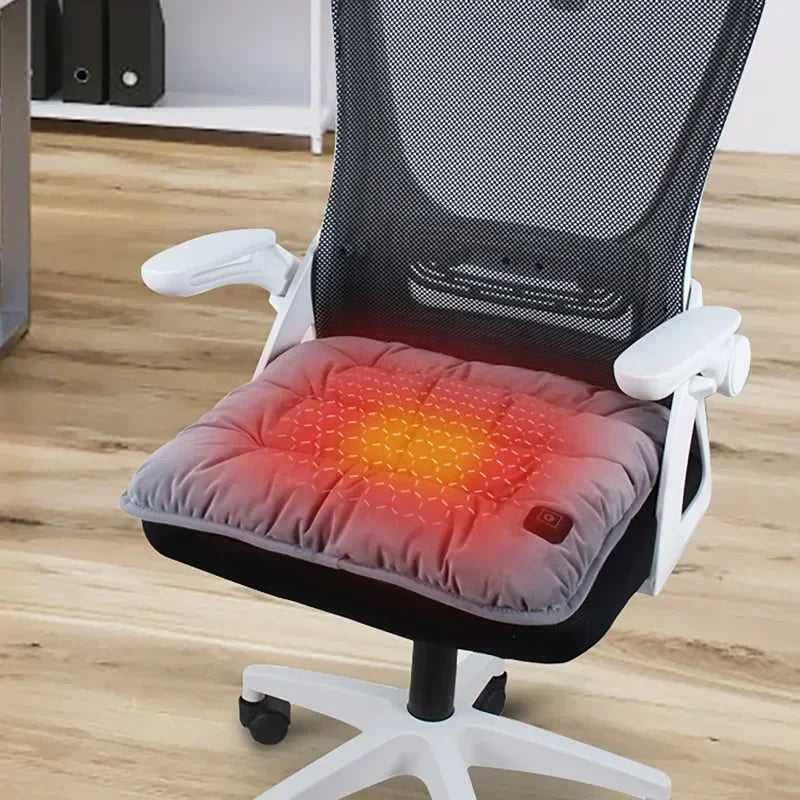 USB Heated Seat Cushion - 3-Speed Adjustable Electric Heating Pad for Home, Car, Office & Pets (45 × 45cm)