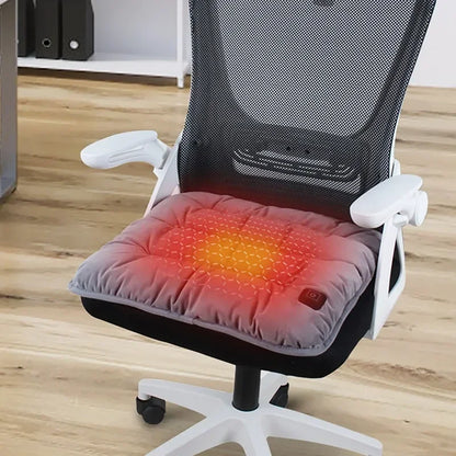 USB Heated Seat Cushion - 3-Speed Adjustable Electric Heating Pad for Home, Car, Office & Pets (45 × 45cm)
