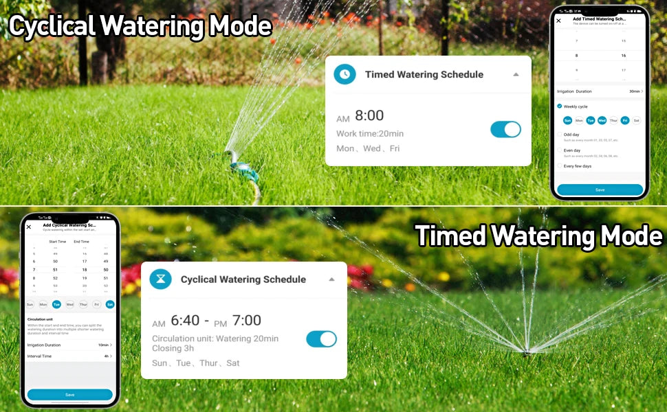 Insoma Automatic Water Timer with WiFi Hub – 2-Outlet Garden Irrigation Sprinkler System, Alexa Compatible