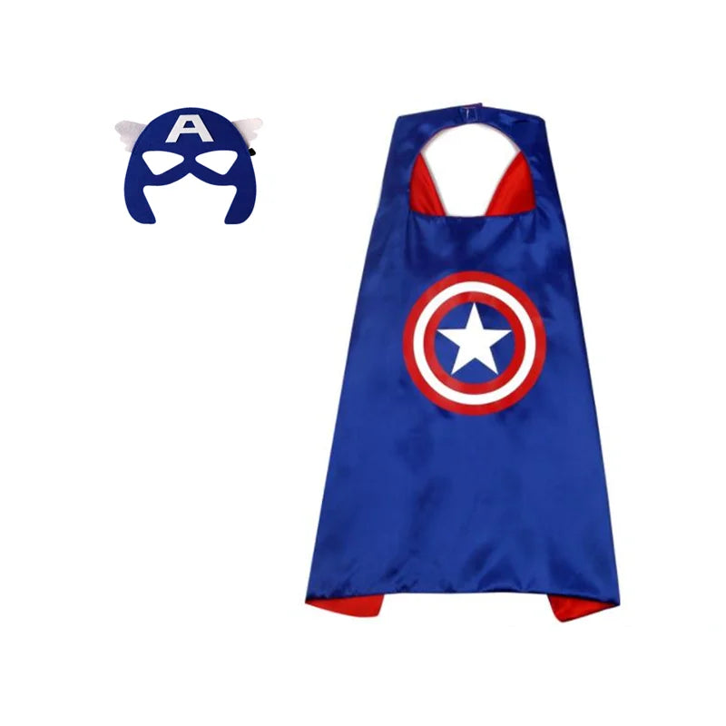 Kids Superhero Capes Costume Set for Boys (Ages 3–10) – Cartoon Dress-Up Capes for Parties, Playtime & Easter Gifts