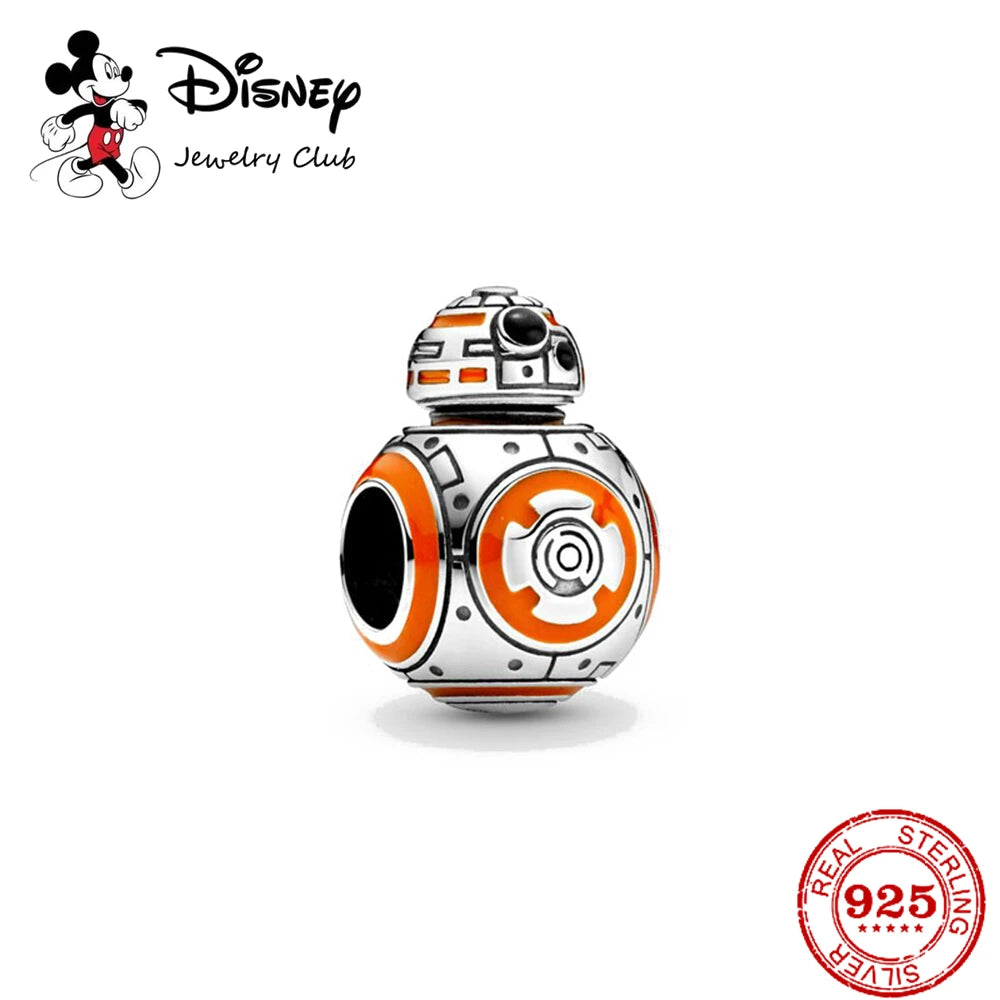 New 925 Sterling Silver Mickey Minnie Vinnie Charm – Beaded Fit for Original Pendant Bracelet, DIY Ladies Jewelry