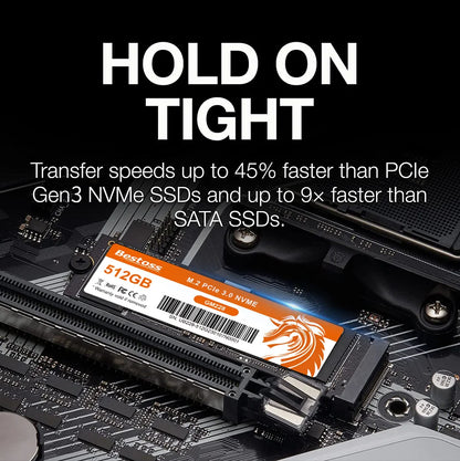 Bestoss NVMe M.2 SSD – 256GB, 1TB Internal Solid State Drive for Notebook, Gaming PC, Laptop