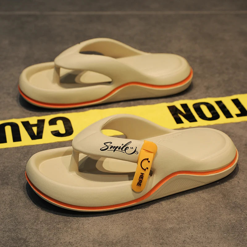 Men's & Women's Flip Flops – Non Slip Thick Sole Slippers, Super Soft Indoor & Outdoor Beach Sandals