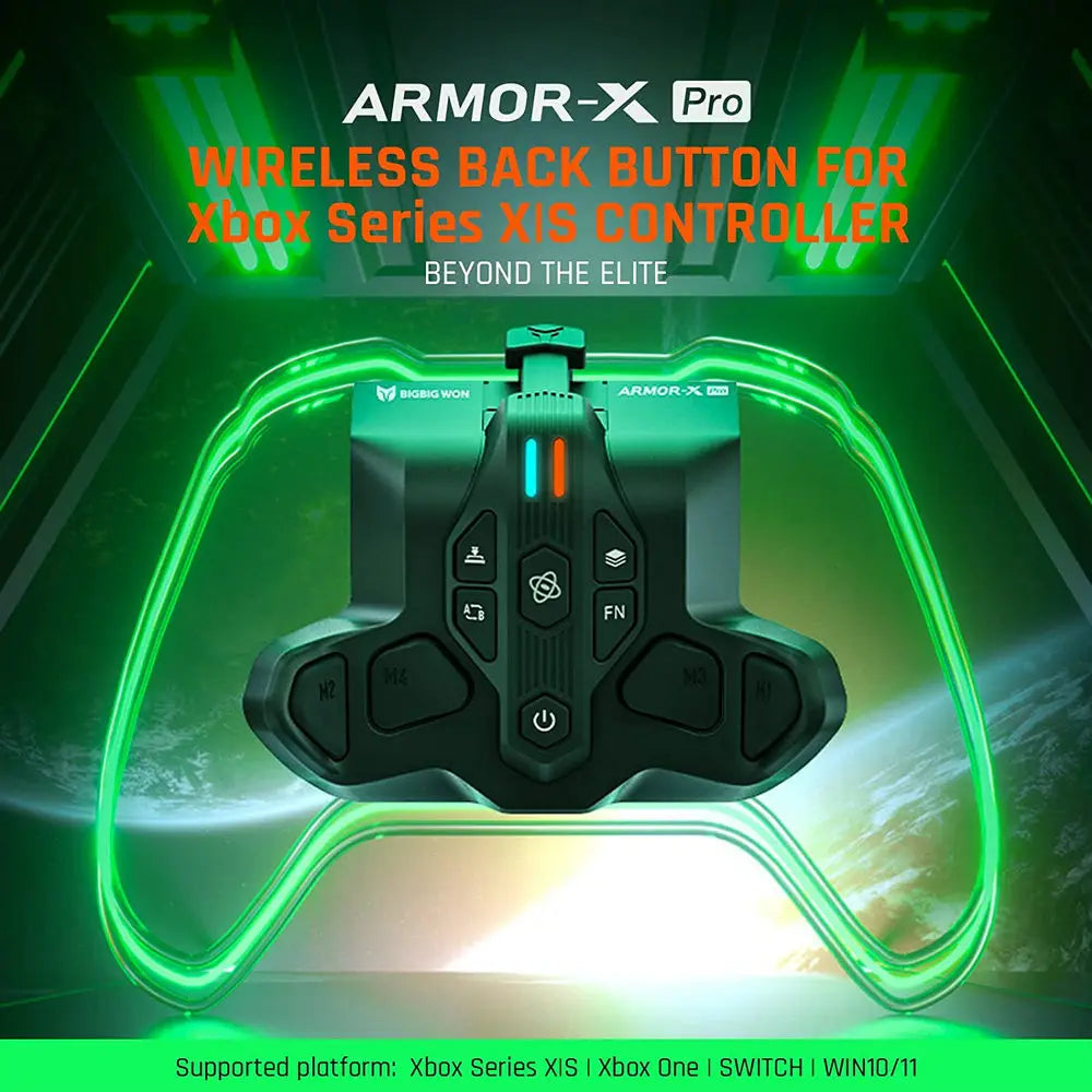 BIGBIG WON ARMOR-X Pro Rear Paddle Adapter – Back Button Attachment & Extension Keys for Xbox Series X/S Controller & NS Switch