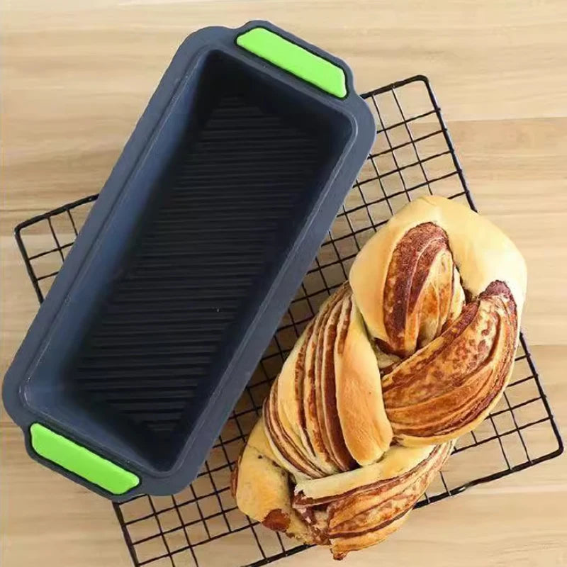 Food Grade Silicone Cake Molds: Toast Tray Bread Pan Brownie Dessert Madeleine Baguette Muffin Bakeware - Baking Tools
