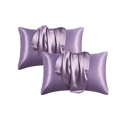 Silk Satin Pillowcase — Hair & Beauty Friendly Pillow Cover, Comfortable Home Decor for Standard/Queen, 1PC