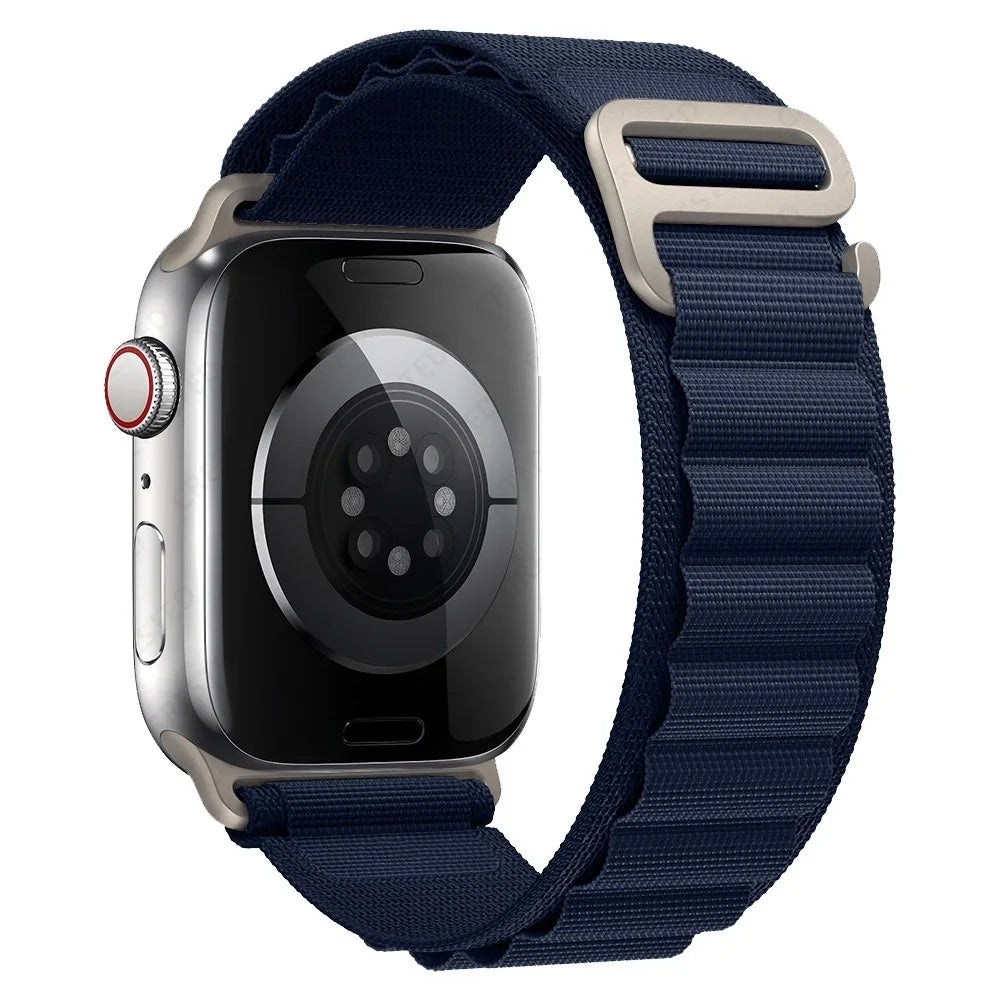 Alpine Loop Nylon Sport Strap for iWatch — Compatible with Series 4–10, 42/46/49mm Bands