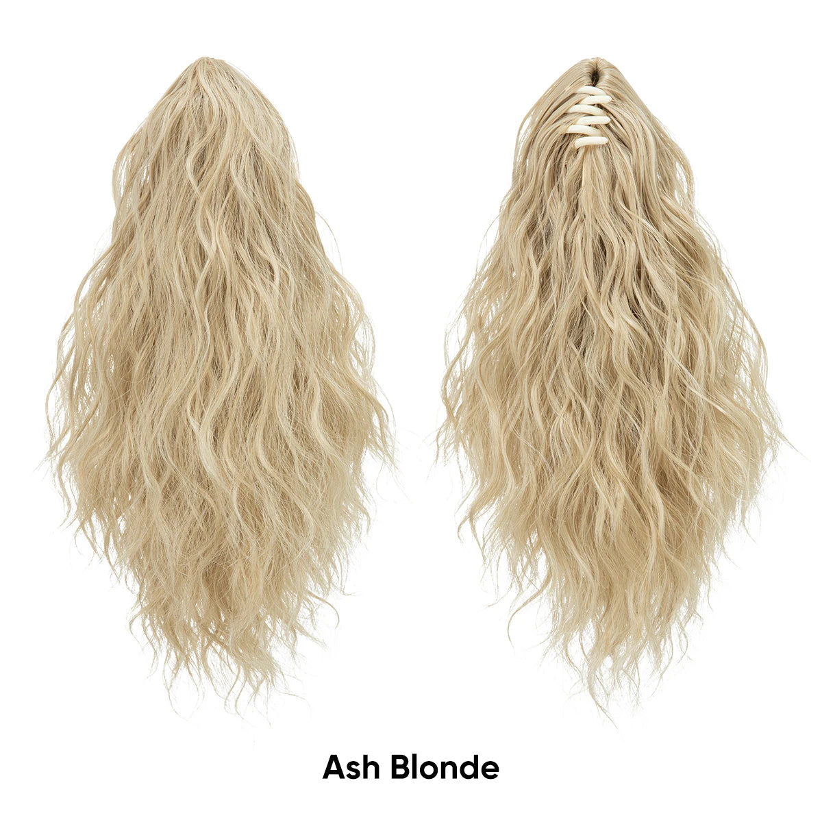 13-Inch Premium Synthetic Curly Claw Clip Ponytail – Blonde Brown Short Hairpiece, Fake Hair Extensions P064