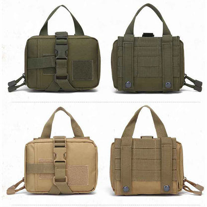 3Pcs Dog Tactical Harness Bags — 2 Pouch MOLLE Set & 1 Belt Bottle Holder for Military Training & Outdoor Use