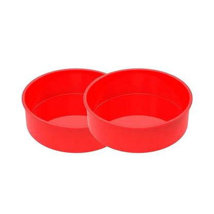 4–10 Inch Silicone Round Cake Pan Set – 2, 3, 4 Tier Heat-Resistant Cake Mold for Baking
