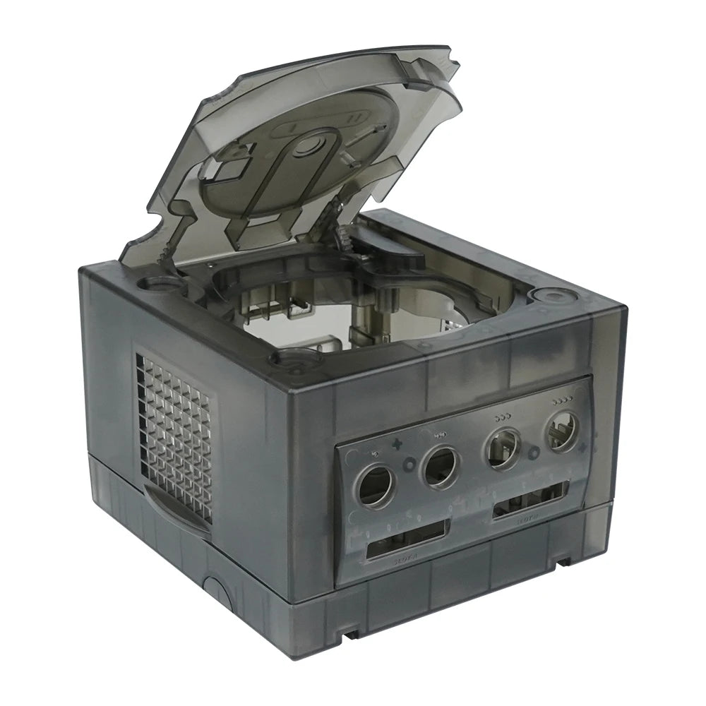 Bitfunx GameCube NGC Replacement Shell – Transparent Purple & Black Case for GC Console