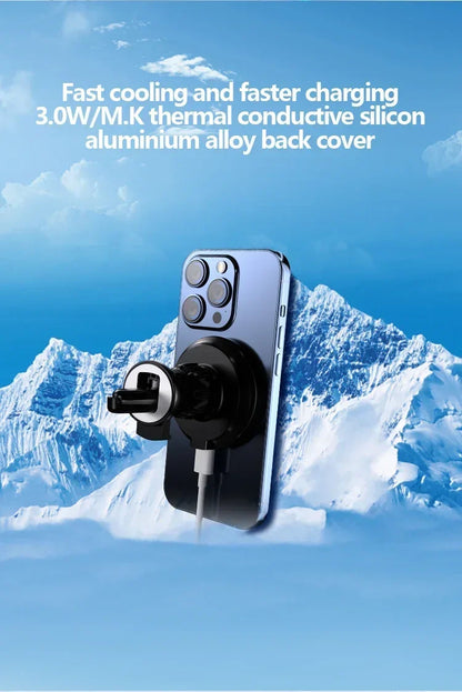 30W Magnetic Wireless Car Charger Stand – Fast Air Vent Mount for iPhone 15/14/13/12 Pro Max/Mini