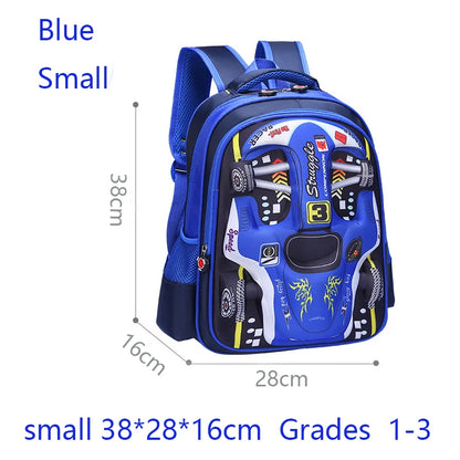 Waterproof 3D Kids Backpack - Lightweight Preschool & Kindergarten School Bag for Boys and Girls