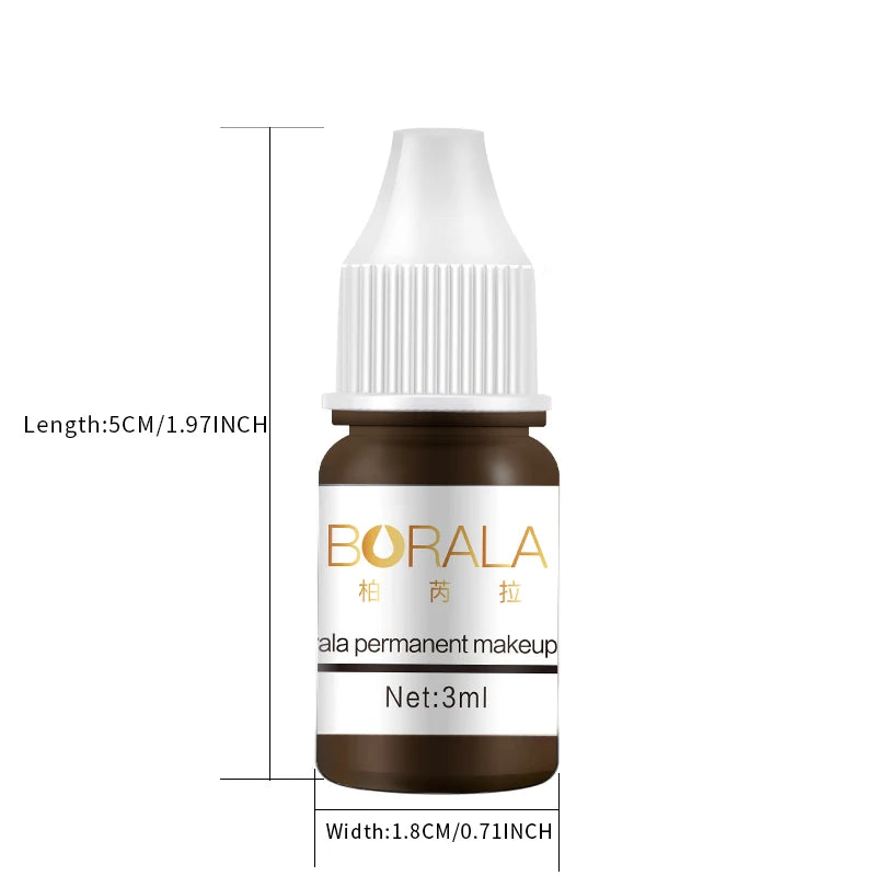 Borala 26 Colors 3ML Permanent Makeup Pigments – Tattoo Pigments for Lips, Eyebrows & Eyeliner, Sample Size for Beauty Art