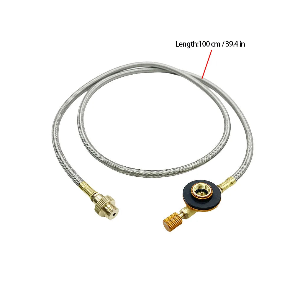 3-in-1 Butane Gas Adapter - Three-Outlet Fuel Tank Conversion & Gas Distributor Head