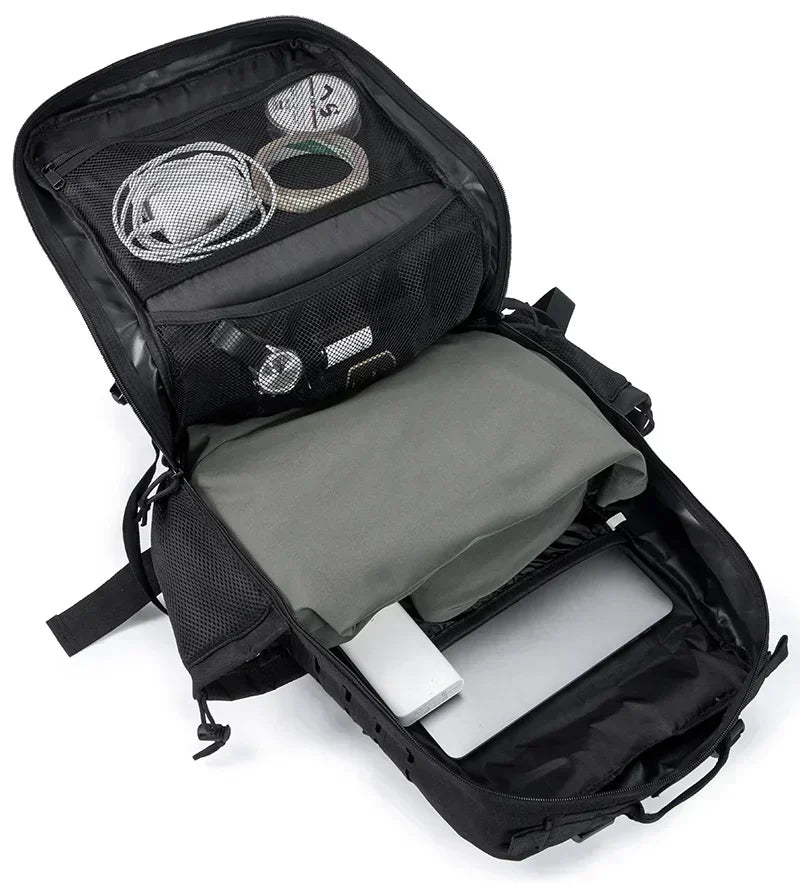 25L/45L Tactical Backpack for Men & Women – Outdoor Hiking Molle Daypack, School & Gym Rucksack with Dual Cup Holders