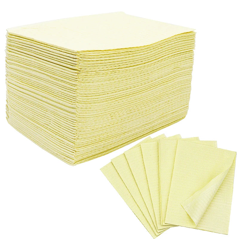125PCS Disposable Tattoo & Nail Table Covers – Waterproof Cotton Plush Paper Pad for DIY Nail Art & Beauty Tools