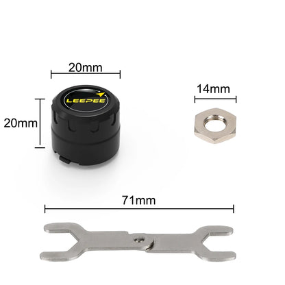 Motorcycle TPMS Bluetooth 4.0/5.0 Tire Pressure Monitoring System – 2 Sensors Pit Bike Tyre Tester Diagnostic Set