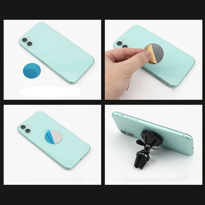 Universal Metal Plate for MagSafe Car Phone Holder - Magnetic Iron Disk Mount Sticker for iPhone and Xiaomi