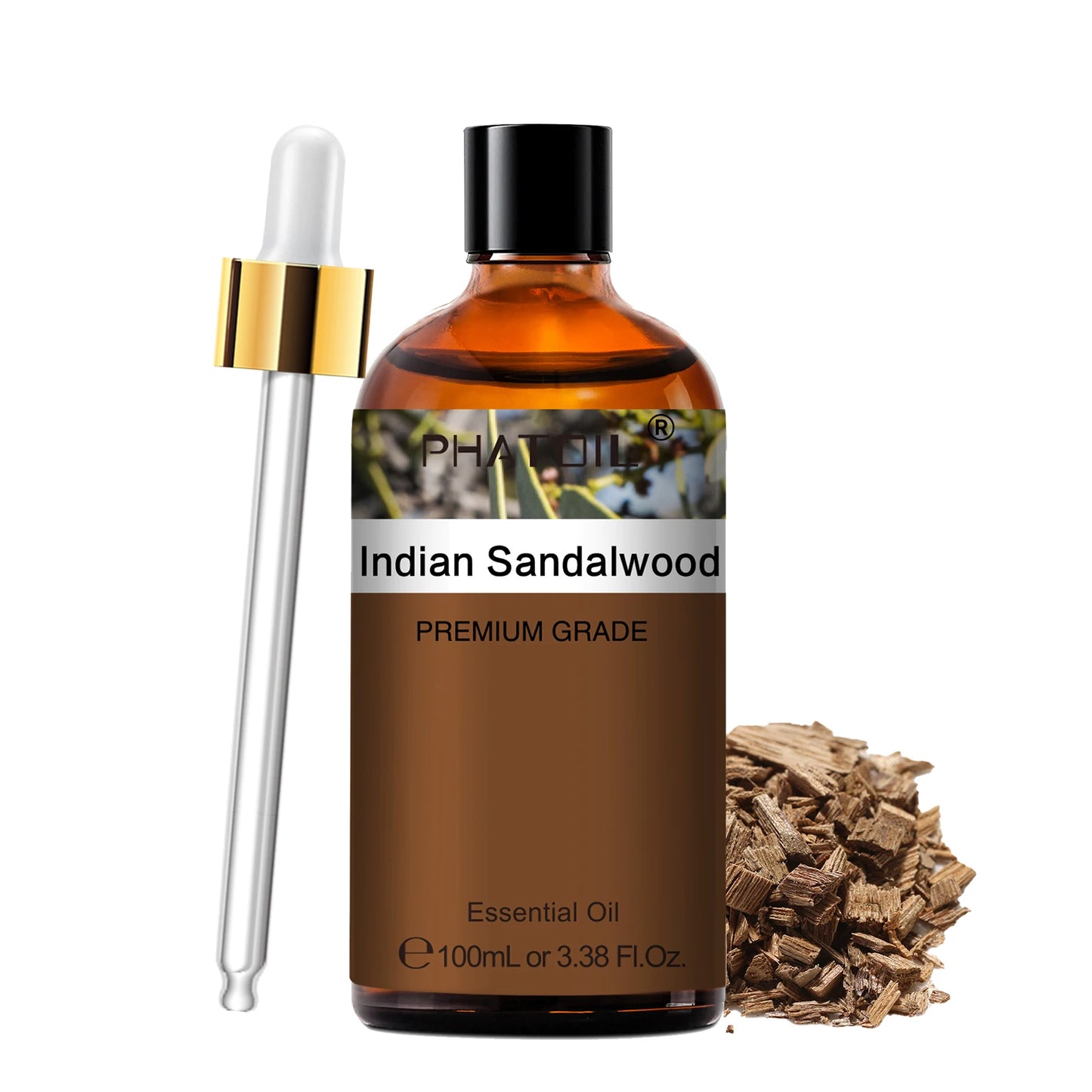 PHATOIL 100ml Aromatherapy Essential Oil Set – Lavender, Rose, Vanilla, Eucalyptus, Sandalwood & Pine Needles for Diffusers & Candle Making
