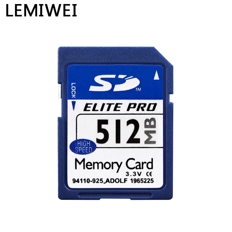 Original Lemiwei Elite Pro SD Memory Card – High-Speed UHS-I Class 10 (128MB–2GB) Durable Blue Storage Card for Testing & Desktop Use