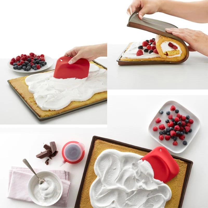 Walfos Food-Grade Silicone Baking Mat – Non-Stick DIY Cake Pad & Oven Liner for Swiss Roll & Bakeware Use
