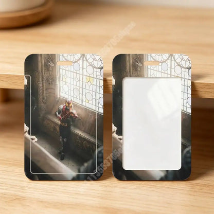 K-Kamen Masked Rider-S Card Holder - Clear Transparent ID, Employee & Visitor Badge Case